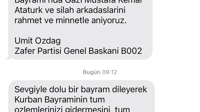 Bayramınızı kutlayan oldu mu?