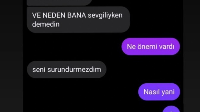 Hastalığımı öğrendiğinde en başında seninle sevgili olmazdım diyen eski sevgilim hakkında?