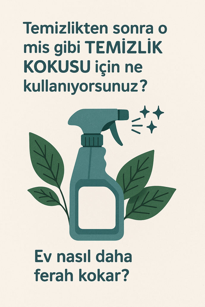 Temizlikten sonra o mis gibi temizlik kokusu için ne kullanıyorsunuz? Ev nasıl daha ferah kokar?