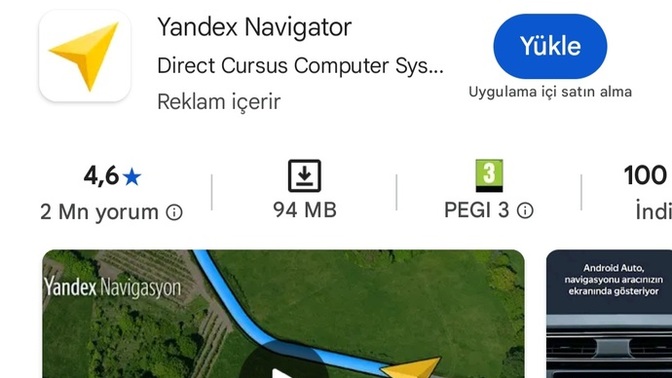 Gençler bi ara navigasyon vardı?