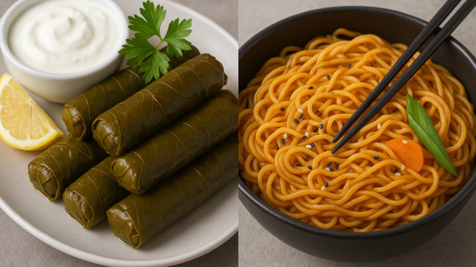 Yaprak sarma mı noodle mi?