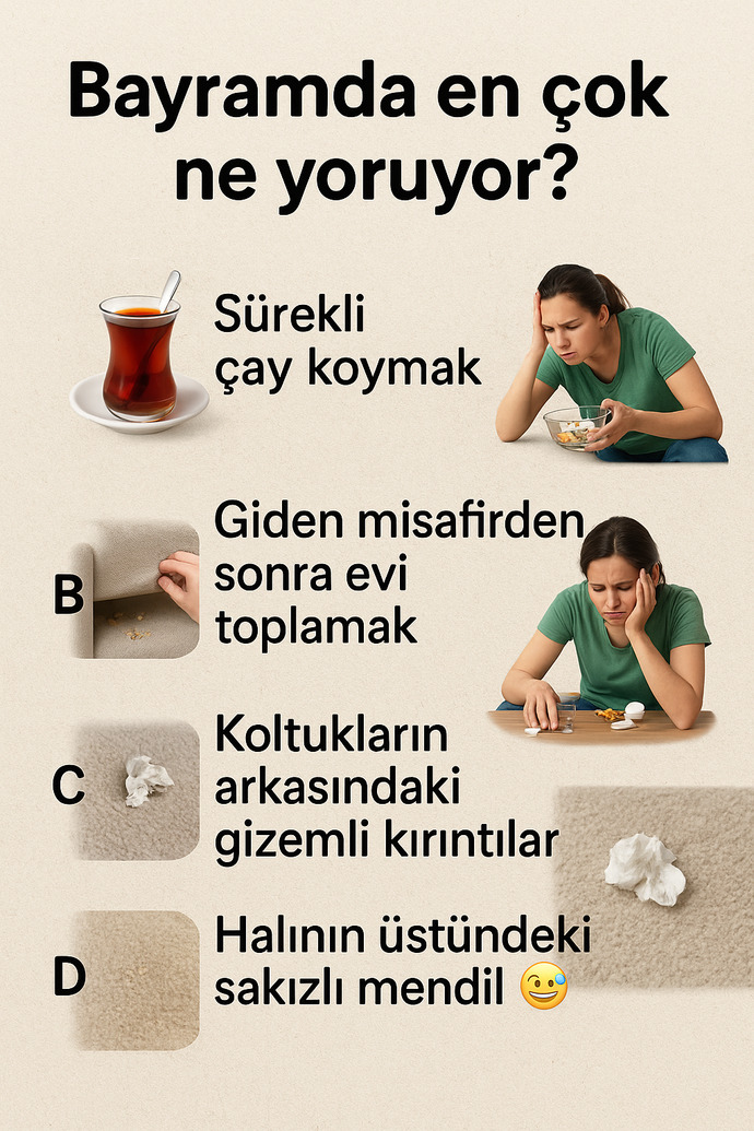 Bayramda en çok ne yoruyor?