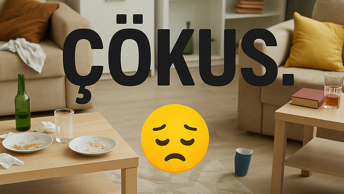 Evi yeni temizleyip salona dönünce tekrar dağılmış görmek… Bir kelimeyle anlatır mısın bu hissi? 😩?