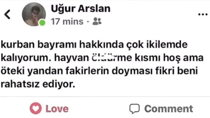 Kurban bayramı hakkında ne düşünüyorsunuz?
