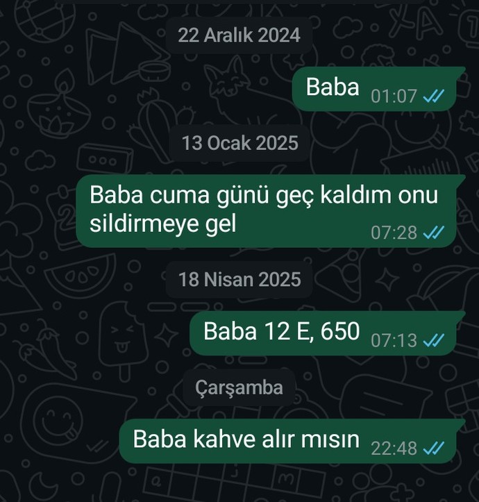 Babamla iletişimimiz nasıl?