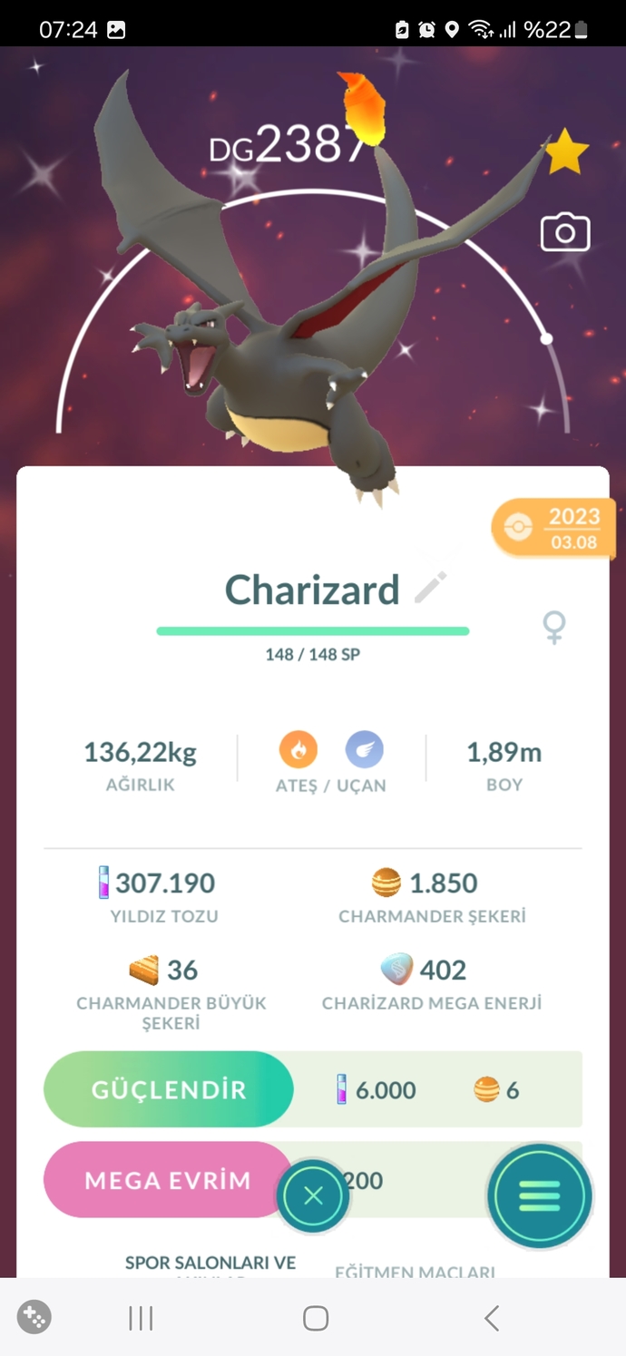 Shiny Black Charizard