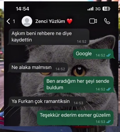 Eşiniz ya da  sevgiliniz rehberinizde ne diye kayıtlı☺️?