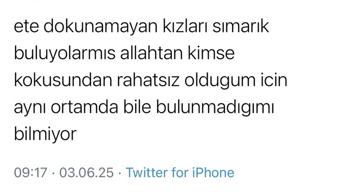 Ete dokunamayan kızdan olur mu?