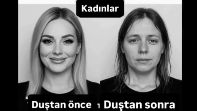 Duştan sonra kadınların ve erkeklerin farkı böyle mi oluyor?