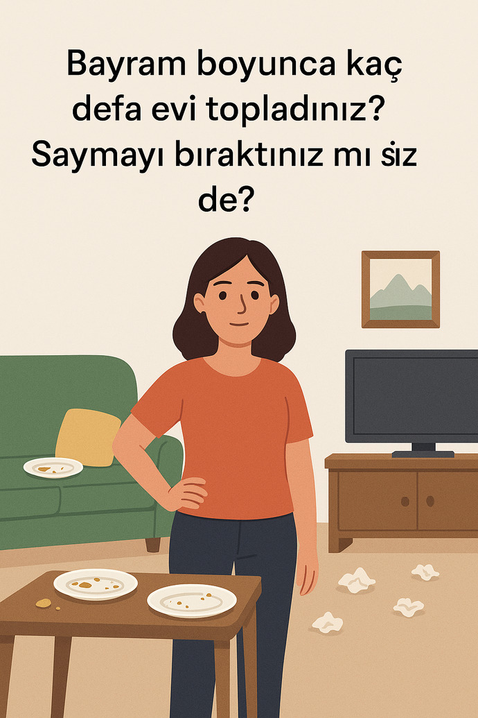 Bayram boyunca kaç defa evi topladınız? Saymayı bıraktınız mı siz de?
