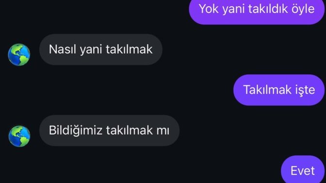 Böyle mesaj gelse ne tepki verirdiniz :D?
