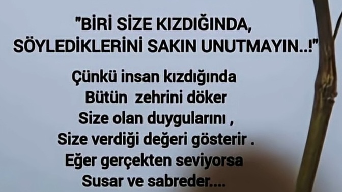 Öfke anında söylenen sözleri unutur musunuz?