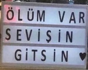 Ölüm var sevişin gitsin diyenlerden misiniz yoksa ben beklemeyi tercih edenim diyen mi?