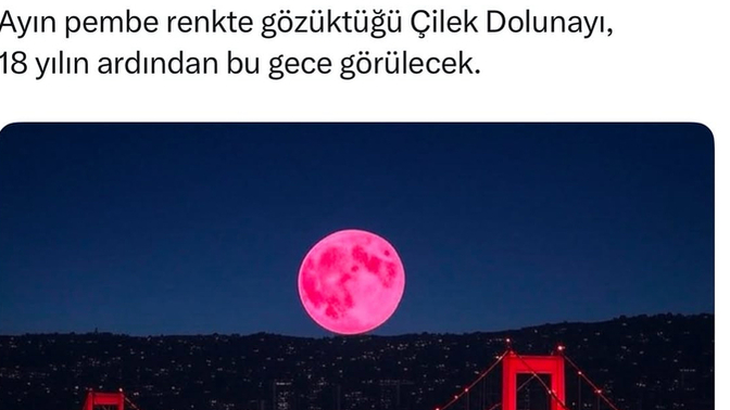 Pembe dolunayı gördünüz mü?