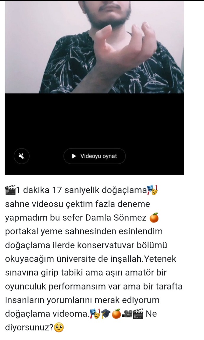 Instagrama doğaçlama videomu atsam Dalga geçerler mi?