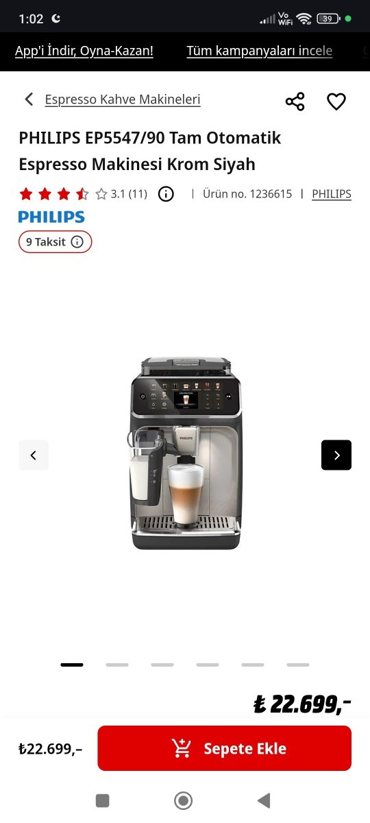 Philips Kahve makinesi kullanan var mı?