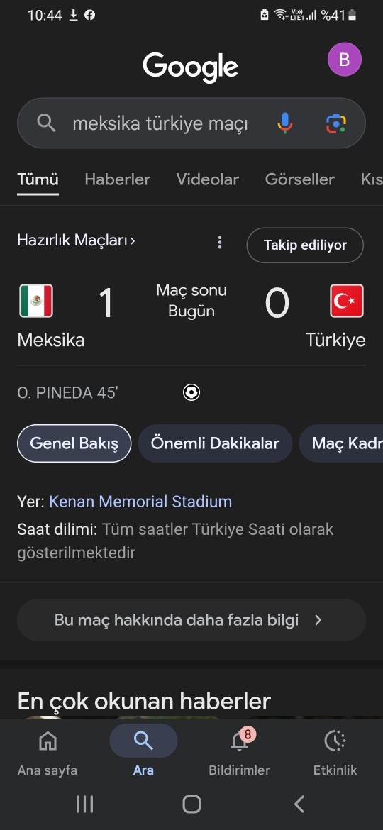 Türkiye meksika maçın da meksika ya 0 1 yenil dik?