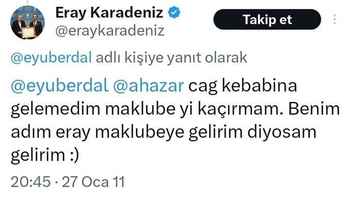 Tutuklanan CHP’li Hakan Bahçetepe yerine AKPli Eray Karadeniz seçilmiş. Ee ne diyorsunuz bu işe?
