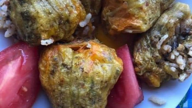 Kabak çiçeği dolması hiç yediniz mi?