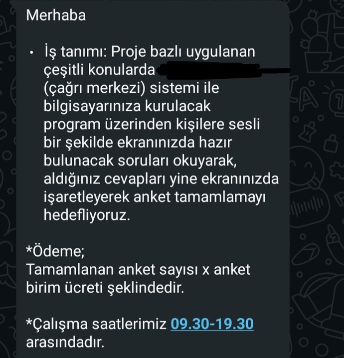 Çağrı merkezi Anket?
