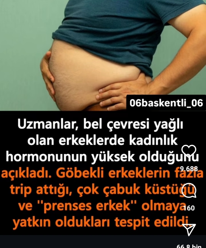 Uzmanlara göre göbekli erkekler daha çok trip atıyormuş sizce doğru mu?
