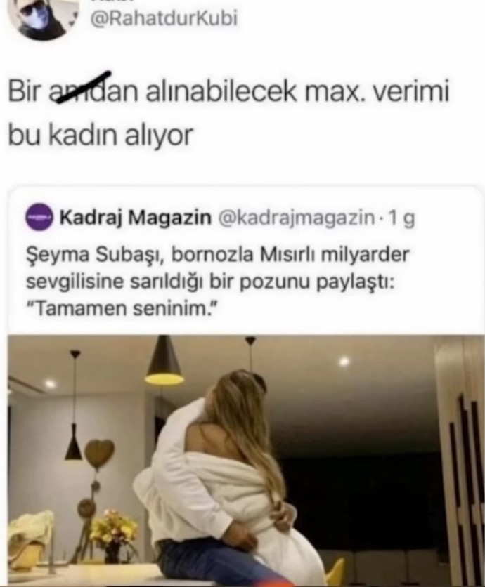 Şeyma Subaşı nın dünya üzerindeki bütün milyader erkekleri elden geçirmesi?