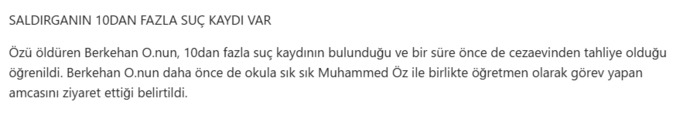 10dan fazla suç kaydı olan suçlu serbest kaldıktan sonra cinayet işledi ne düşünüyorsunuz?