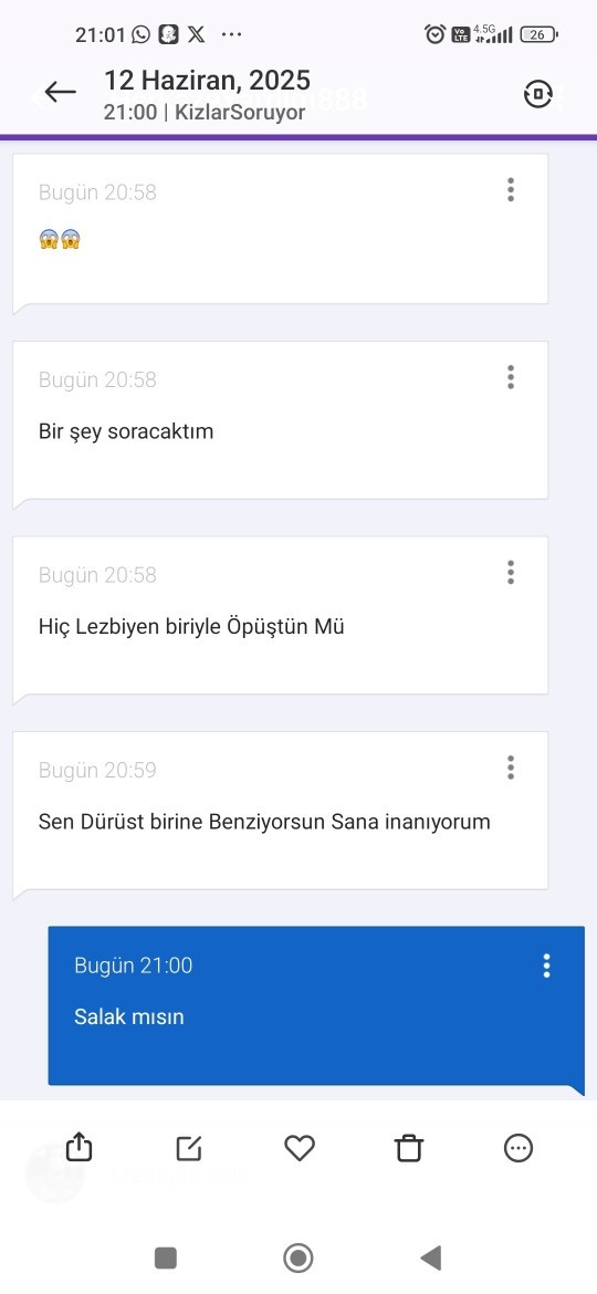 En son aldığınız tuhaf mesaj neydii?