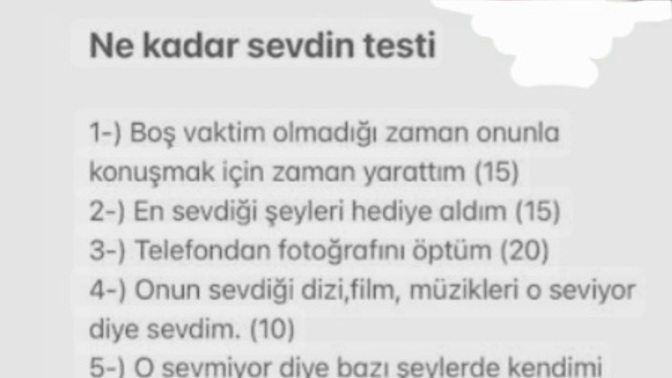 Siz ne kadar sevdiniz?