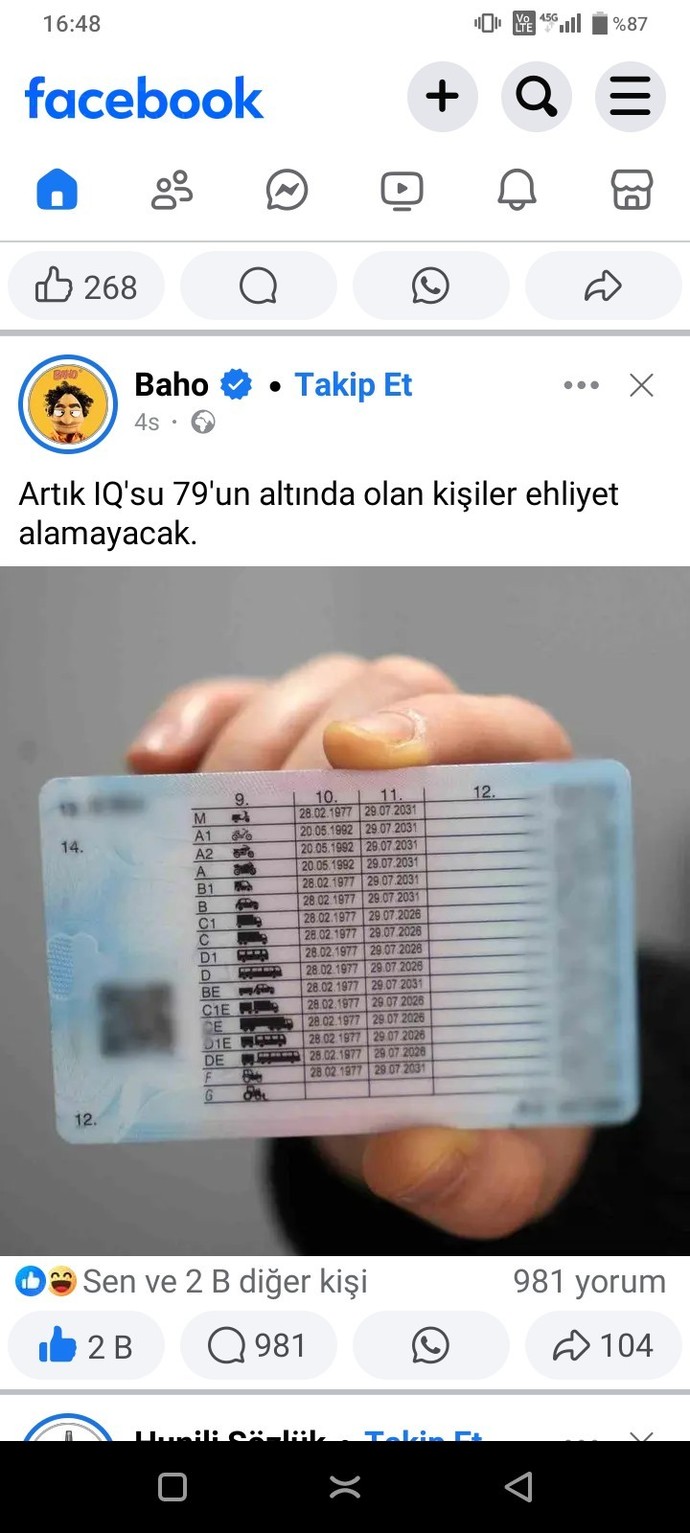 Ehliyetin var mı?
