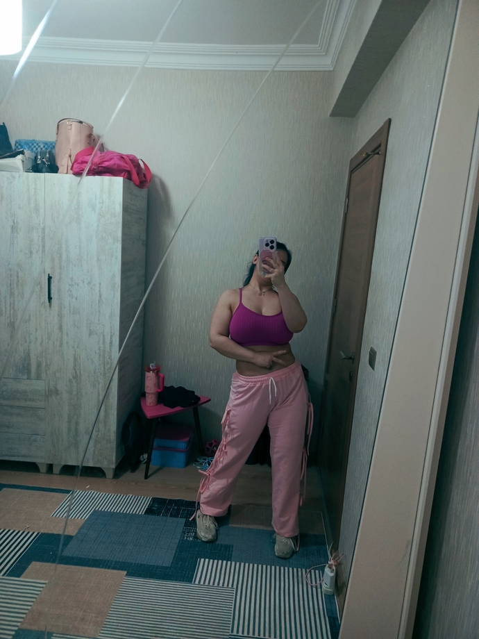 Pantolonu zumba için almıştım, güzel mi?