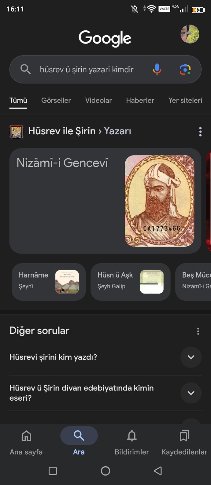 Hüsrev-ü şirin -Şeyhinin eseri mi? -Nizami Gencevinin eseri mi?