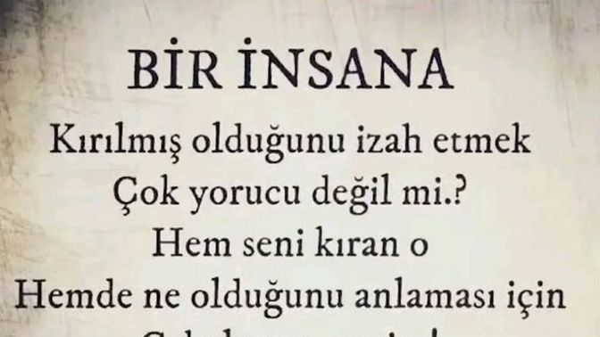 Bir insana kırıldığını belli etmek suç mu?