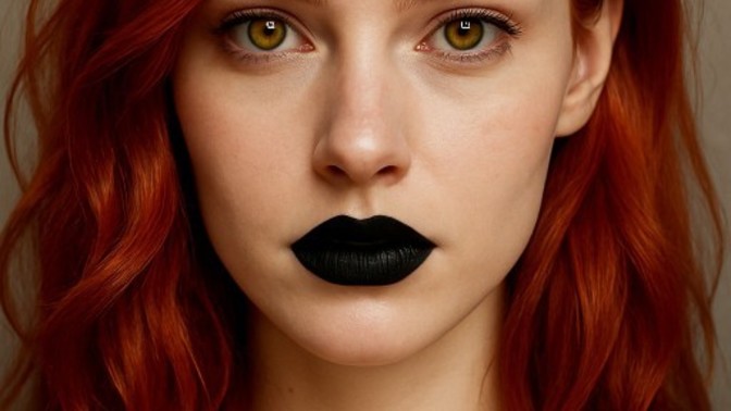Bir kadının siyah ruj sürmesi, gothic olmaya çalıştığı anlamına mı gelir⬛?