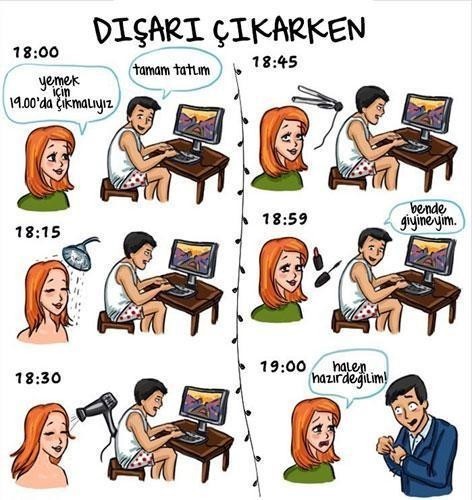Dışarı çıkarken hazırlanmanız ne kadar sürüyorr?