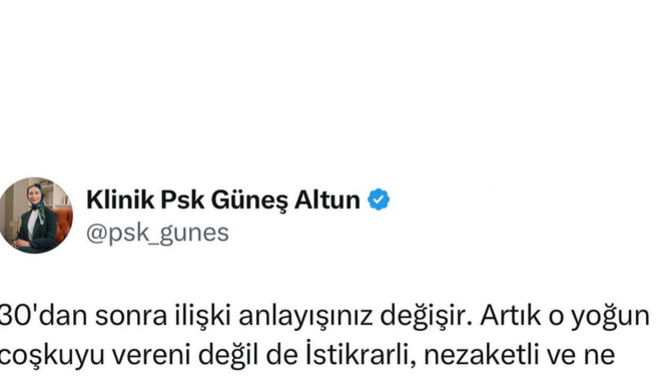 30 dan sonra ilişki beklentisi değişir mi?