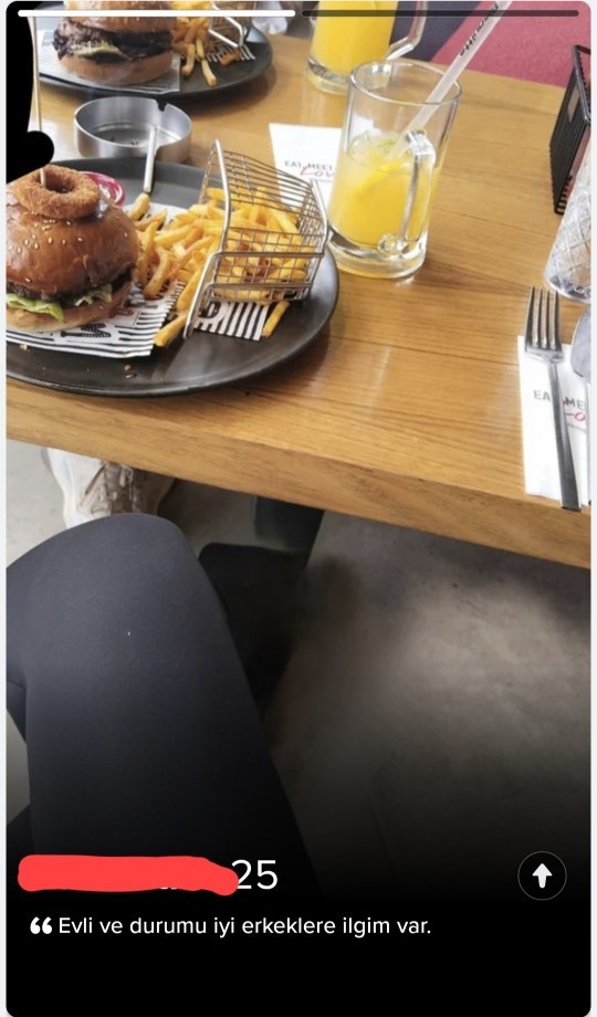 Tinderda gorduğum şeye bakın?