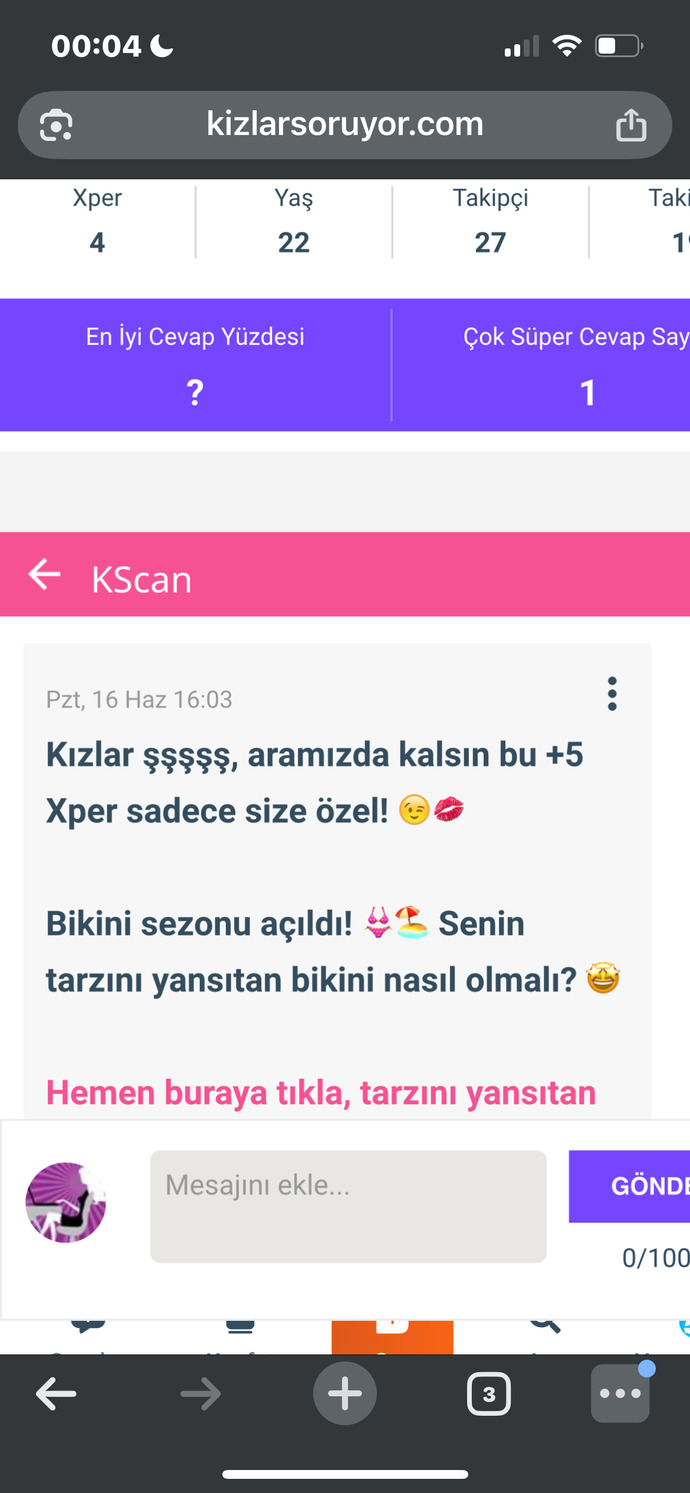 Beyler haberiniz olsun?