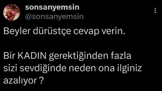 Aşkta geneli neden böyle?