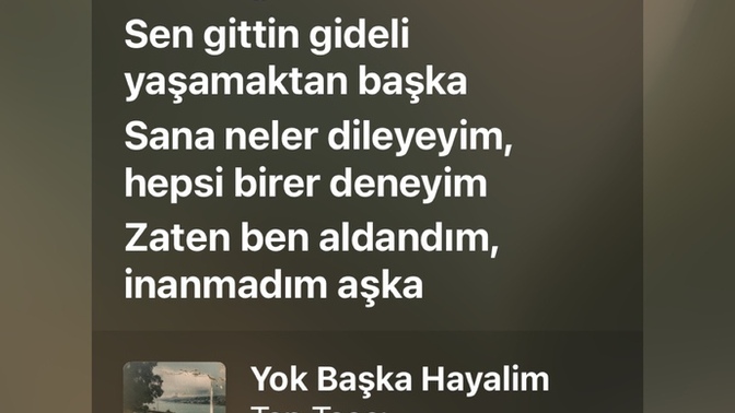 Var mı size dinlediğiniz zaman huzur veren, içinizi rahatlatan şarkı?
