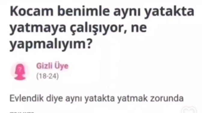 Evlenince aynı yatakta uyumak şart mı 🙄?