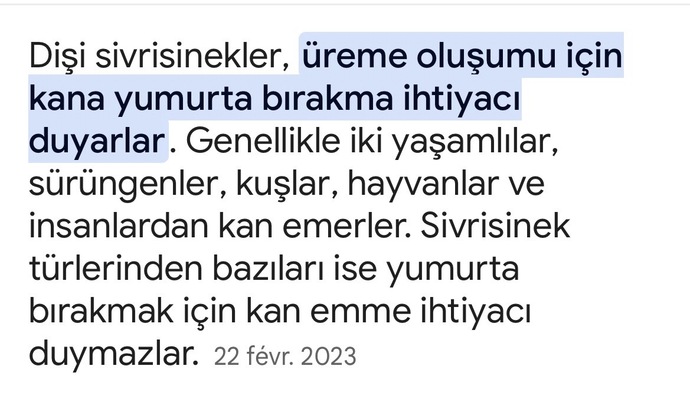 Bebek yapmak için sivrisinekler kanımızı kullanıyorsa ve bu kanda bizim DNAmız varsa, bizim sivrisinek çocuklarımız mı oluyor?