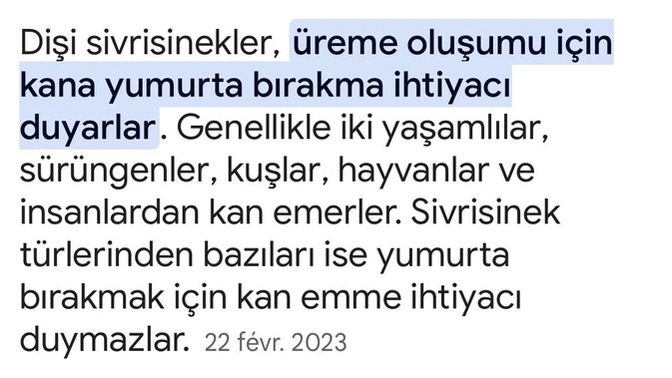 Bebek yapmak için sivrisinekler kanımızı kullanıyorsa ve bu kanda bizim DNA'mız varsa, bizim sivrisinek çocuklarımız mı oluyor?