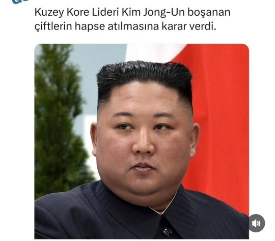 Kuzey Kore lideri Kim Jong-Un boşanan ciftlerin hapse atılmasına karar verdi?