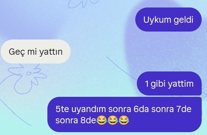 Uykunuzu alabiliyor musunuz bu ara?