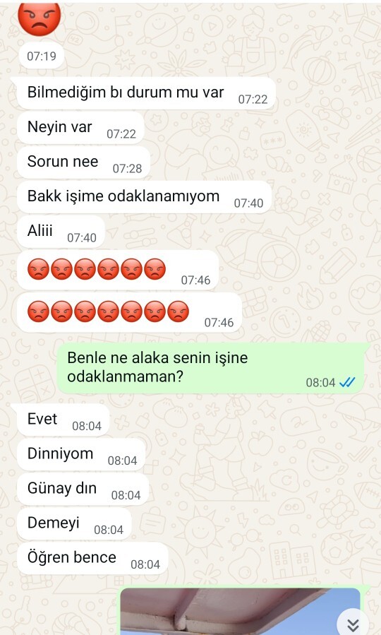 Bugün çok üstüne gitim sevgilimin benden soğmuşmudur?