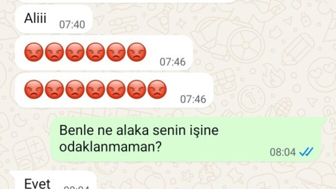 Bugün çok üstüne gitim sevgilimin benden soğmuşmudur?