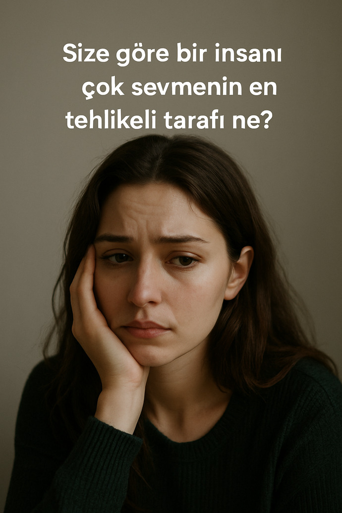 Size göre bir insanı çok sevmenin en tehlikeli tarafı ne?