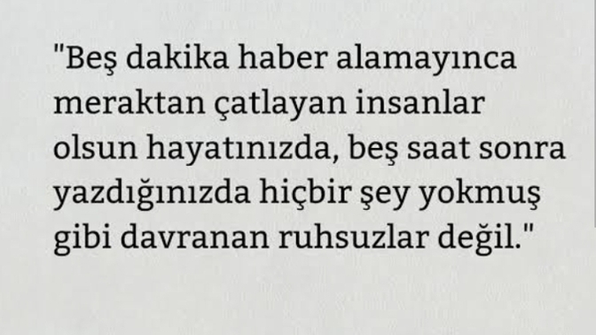 Sizi merak edenler var mı yanınızda?