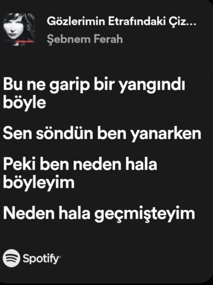 Selamss canlarım bir şarkı sözü bırakabilir misiniz?